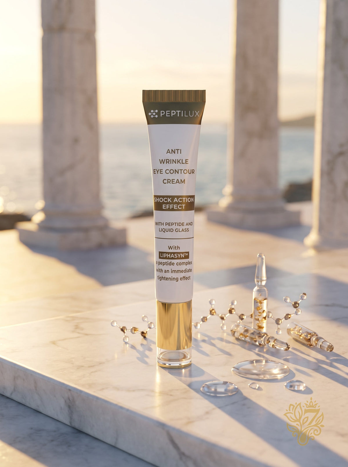 PEPTILUX Anti-Wrinkle Eye Cream "Shock Action" Effect with LIPHASYN™